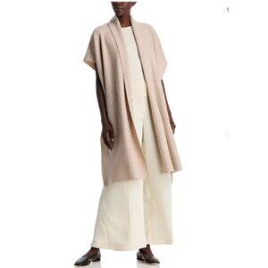 Eileen Fisher Women’s Oversized Poncho in Heathered Oat Size S/M